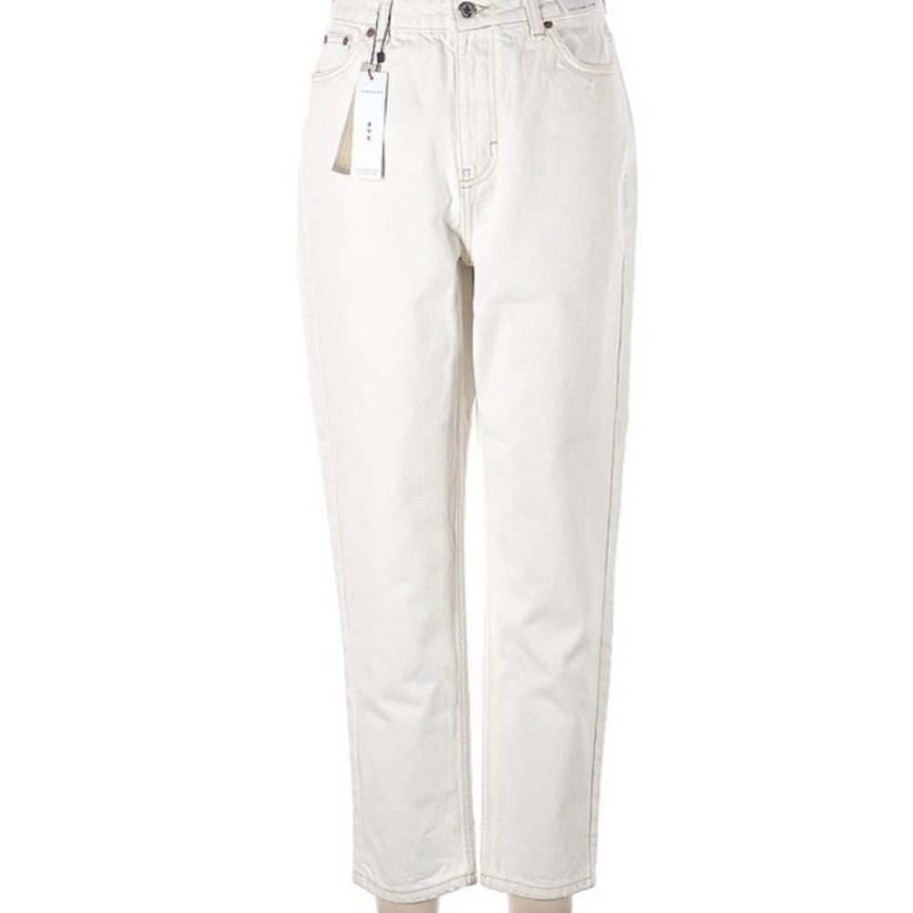 Ivory high Waisted Jeans, Topshop, Size 8